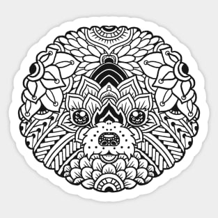 Bichon Frise Mandala Sticker